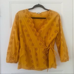 Scalloped Madewell Top